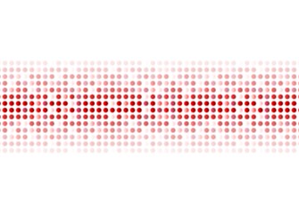 Image showing Abstract red shiny circles background