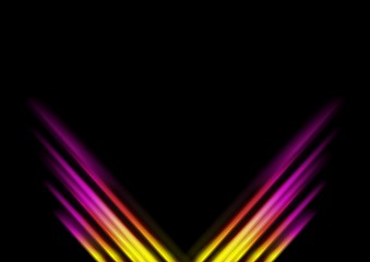 Image showing Abstract colorful stripes vector background
