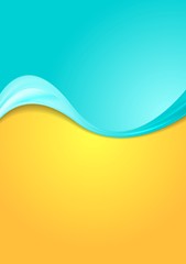 Image showing Abstract bright contrast wavy background