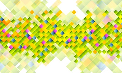 Image showing Abstract tech background with colorful squares