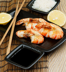 Image showing Asian Style Roasted Shrimps