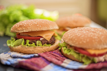 Image showing home made burgers