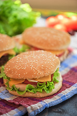 Image showing home made burgers