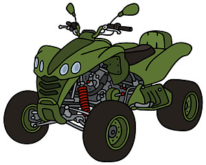 Image showing Green all terrain vehicle