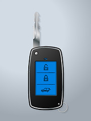 Image showing Car remote key with touchscreen