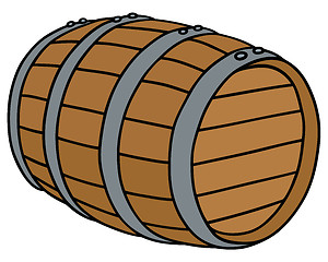 Image showing Wooden barrel