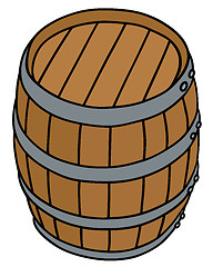 Image showing Wooden barrel