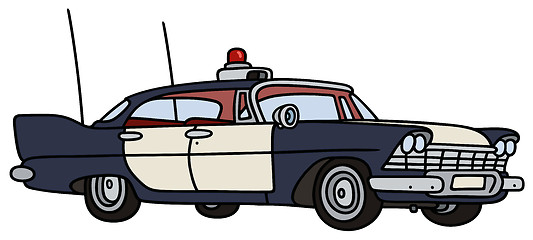 Image showing Old police car