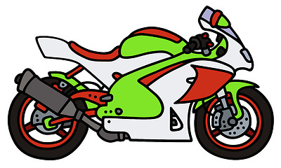 Image showing Racing motorbike