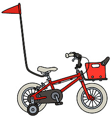 Image showing Red child bike