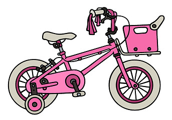 Image showing Pink child bike