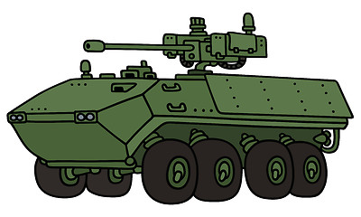 Image showing Green armoured vehicle