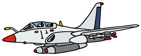 Image showing White jet aircraft