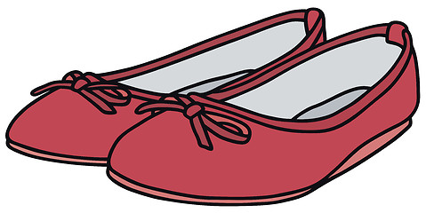 Image showing Pink ballet flats