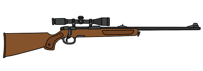 Image showing Hunting rifle