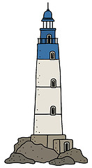 Image showing Old stone lighthouse