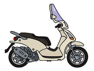 Image showing Cream scooter