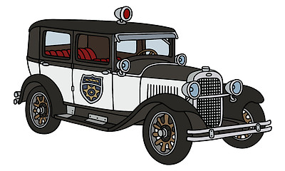 Image showing Vintage police car