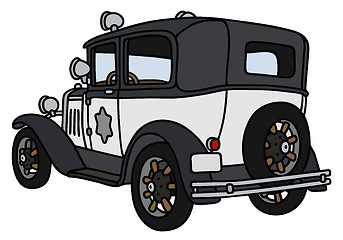 Image showing Vintage police car