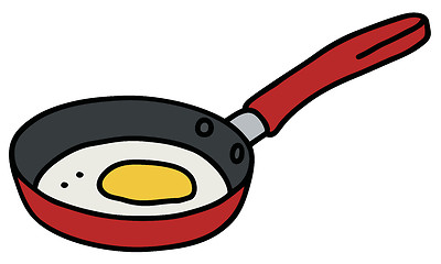 Image showing Egg in a pan