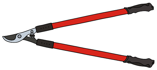 Image showing Long garden shears