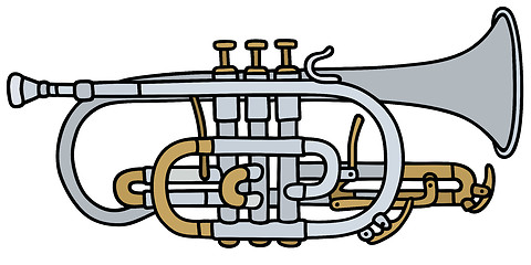 Image showing Classic trumpet