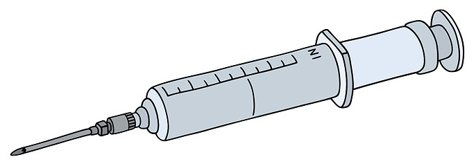 Image showing Big plastic syringe