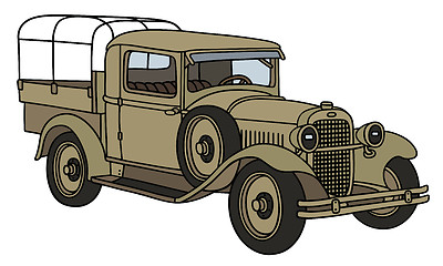 Image showing Vintage military truck