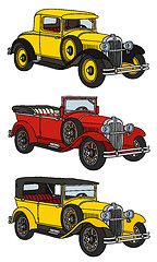 Image showing Vintage cars