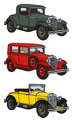 Image showing Vintage cars