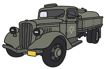 Image showing Old military tank truck