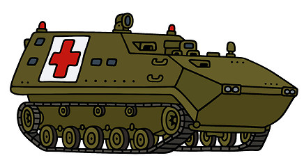 Image showing Tracked military ambulance