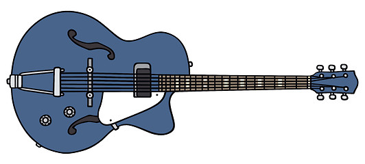 Image showing Retro electric guitar