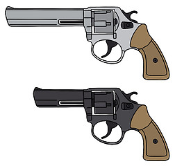 Image showing Classic revolvers