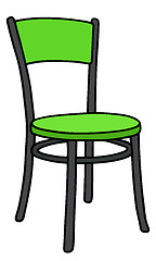 Image showing Light green chair