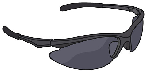 Image showing Dark plastic glasses