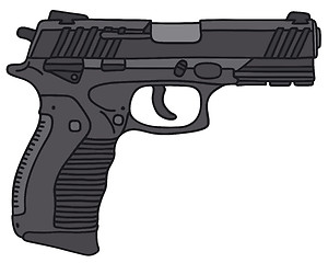 Image showing Modern handgun