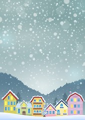 Image showing Winter theme with Christmas town image 3