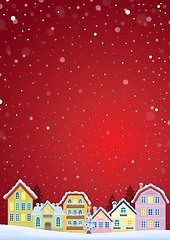 Image showing Winter theme with Christmas town image 4