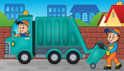 Image showing Garbage collector theme image 3