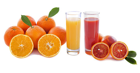 Image showing oranges and orange juice