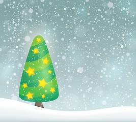 Image showing Stylized Christmas tree topic image 6