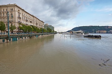 Image showing Flooded street view