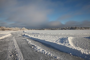 Image showing Frozen lake