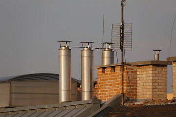 Image showing Roofs and chimneys