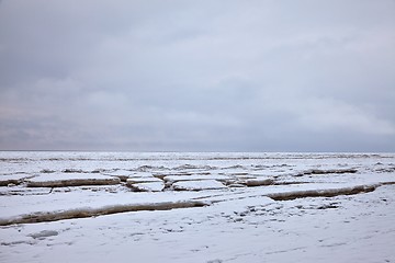 Image showing Frozen sea