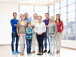 Image showing group of smiling people