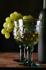 Image showing goblet with new wines