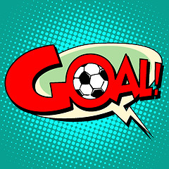 Image showing Goal football comic style text