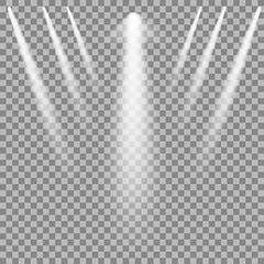 Image showing Set of White Spotlights